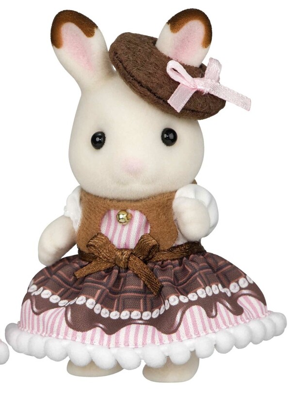 Sweet Chocolate Pair Set -Chocolat Usagi no Onnanoko & Aka-chan- [238294] (Chocolat Usagi no Onnanoko (Chocolate Dress)), Sylvanian Families, Epoch, Action/Dolls